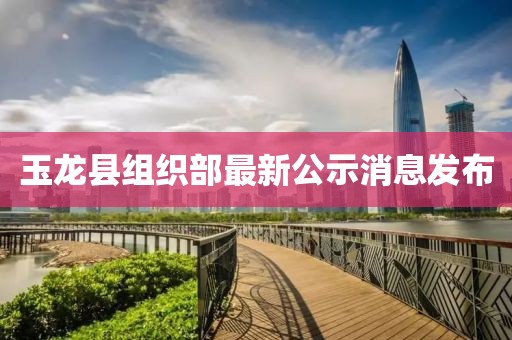 玉龙县组织部最新公示消息发布