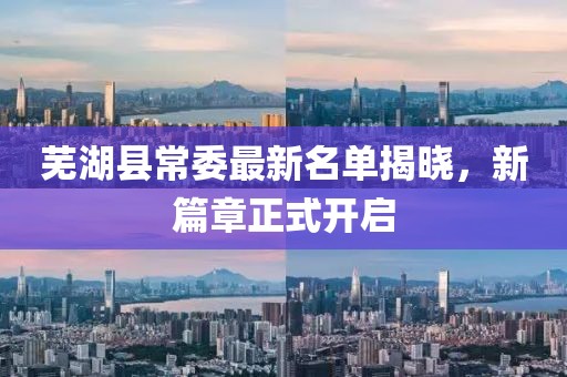 芜湖县常委最新名单揭晓，新篇章正式开启
