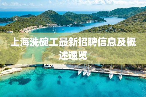 上海洗碗工最新招聘信息及概述速览