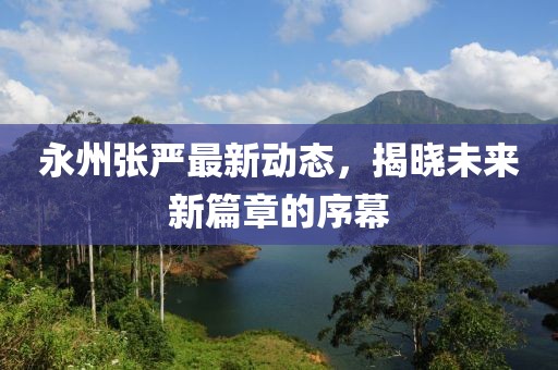 永州张严最新动态，揭晓未来新篇章的序幕