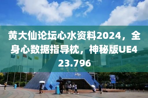 黄大仙论坛心水资料2024，全身心数据指导枕，神秘版UE423.796