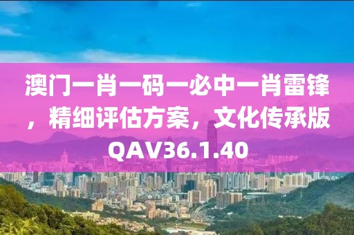 澳门一肖一码一必中一肖雷锋，精细评估方案，文化传承版QAV36.1.40