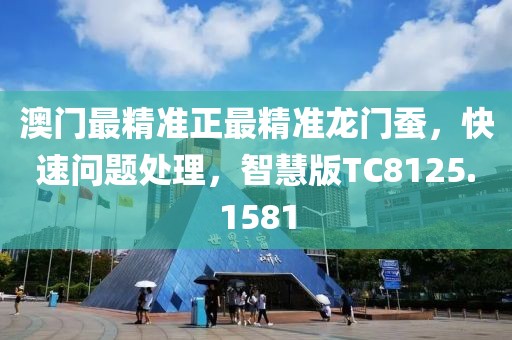 澳门最精准正最精准龙门蚕，快速问题处理，智慧版TC8125.1581