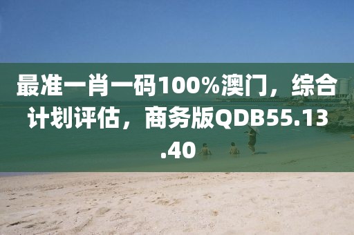 最准一肖一码100%澳门，综合计划评估，商务版QDB55.13.40