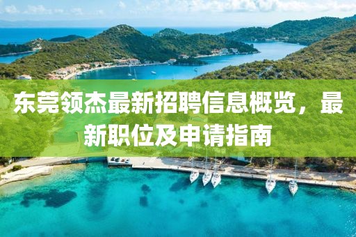 东莞领杰最新招聘信息概览，最新职位及申请指南