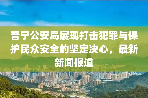 普宁公安局展现打击犯罪与保护民众安全的坚定决心，最新新闻报道