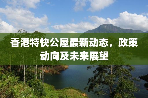 香港特快公屋最新动态，政策动向及未来展望