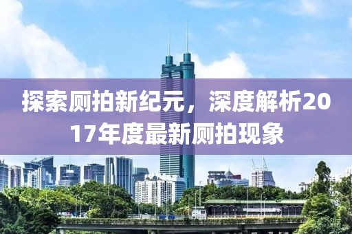 探索厕拍新纪元，深度解析2017年度最新厕拍现象