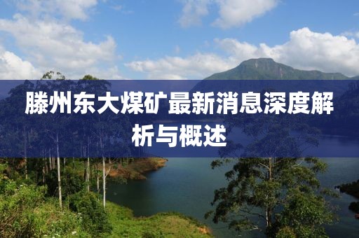 滕州东大煤矿最新消息深度解析与概述