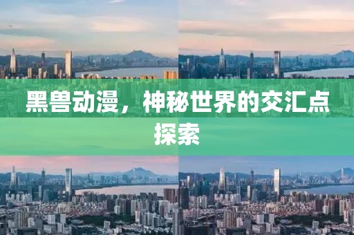 黑兽动漫，神秘世界的交汇点探索
