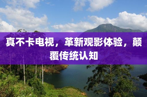 真不卡电视，革新观影体验，颠覆传统认知