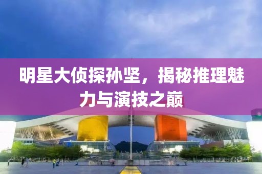 明星大侦探孙坚，揭秘推理魅力与演技之巅