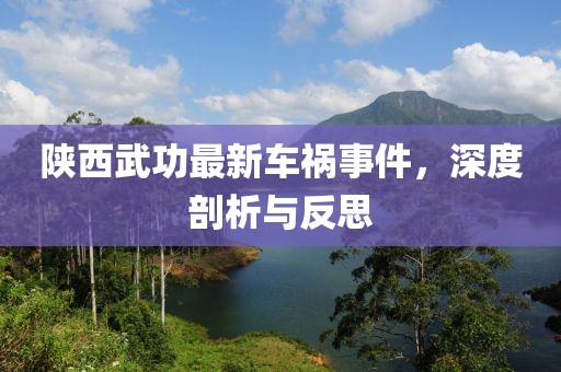 陕西武功最新车祸事件，深度剖析与反思