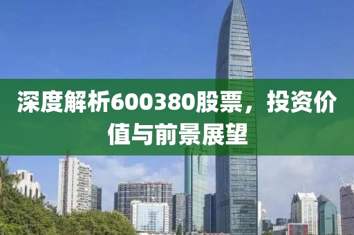 深度解析600380股票，投资价值与前景展望