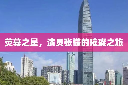 荧幕之星，演员张檬的璀璨之旅