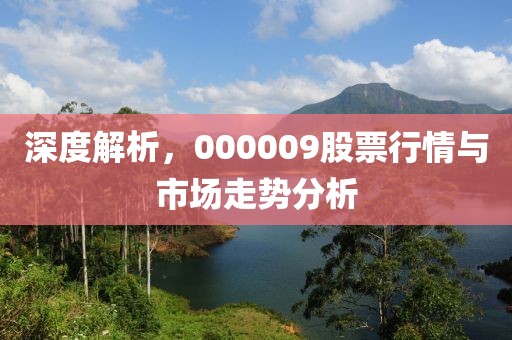 深度解析，000009股票行情与市场走势分析