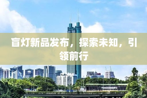 盲灯新品发布，探索未知，引领前行