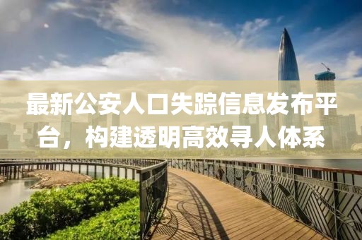 最新公安人口失踪信息发布平台，构建透明高效寻人体系