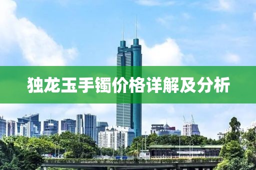 独龙玉手镯价格详解及分析