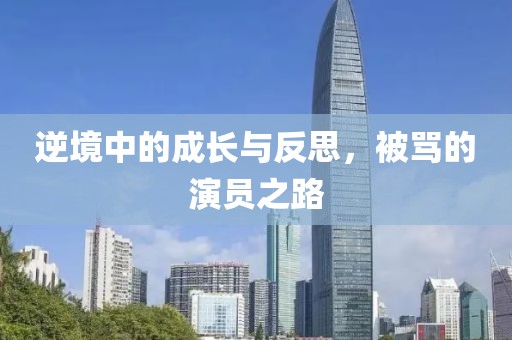 逆境中的成长与反思，被骂的演员之路
