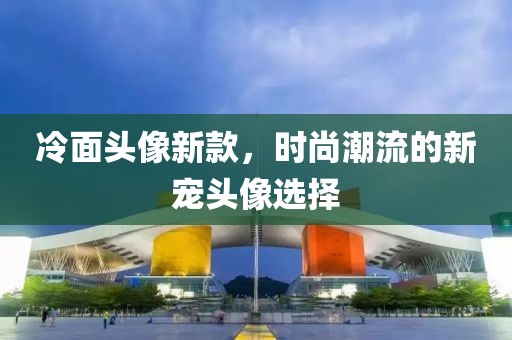 冷面头像新款，时尚潮流的新宠头像选择