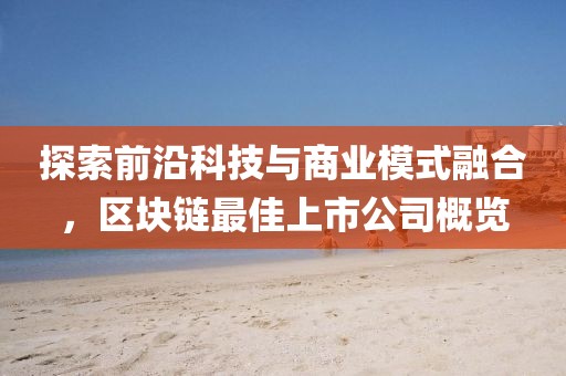 探索前沿科技与商业模式融合，区块链最佳上市公司概览