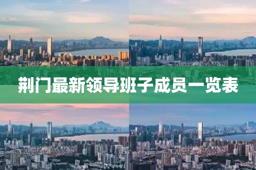 荆门最新领导班子成员一览表