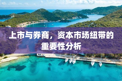 上市与券商，资本市场纽带的重要性分析