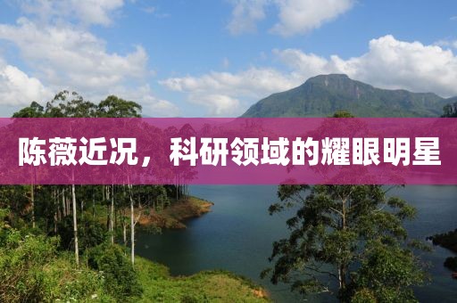 陈薇近况，科研领域的耀眼明星