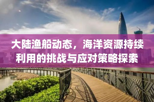 大陆渔船动态，海洋资源持续利用的挑战与应对策略探索