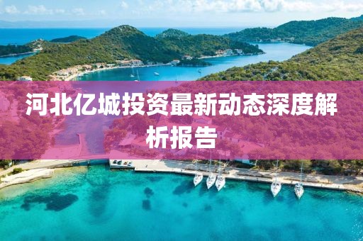 河北亿城投资最新动态深度解析报告