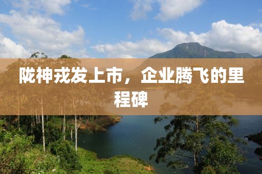 陇神戎发上市，企业腾飞的里程碑