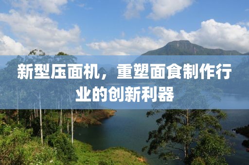 新型压面机，重塑面食制作行业的创新利器