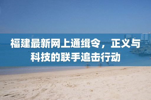 福建最新网上通缉令，正义与科技的联手追击行动