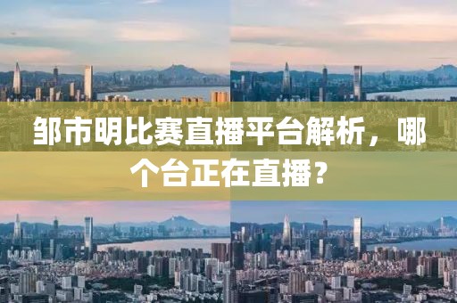 邹市明比赛直播平台解析，哪个台正在直播？