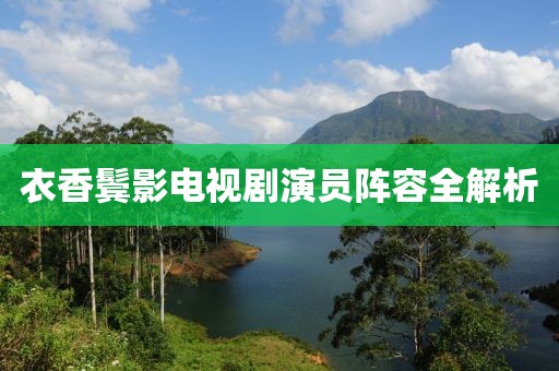 衣香鬓影电视剧演员阵容全解析