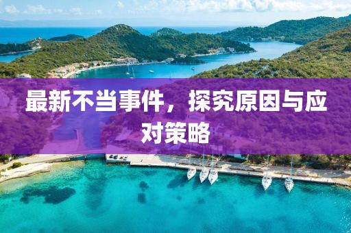 最新不当事件，探究原因与应对策略