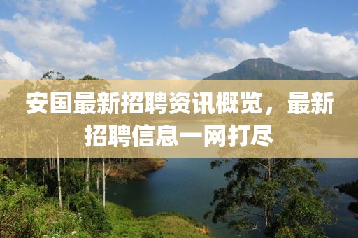 安国最新招聘资讯概览，最新招聘信息一网打尽