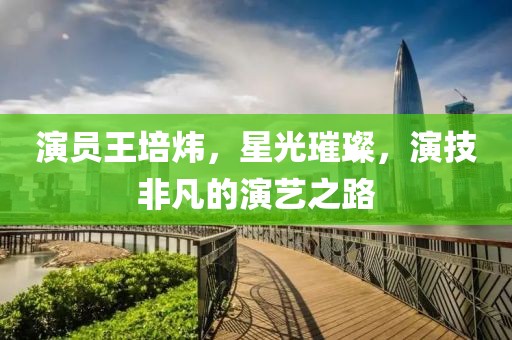 演员王培炜，星光璀璨，演技非凡的演艺之路