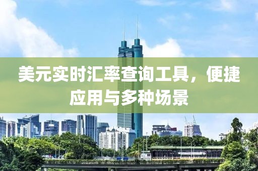 美元实时汇率查询工具，便捷应用与多种场景