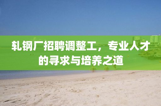 轧钢厂招聘调整工，专业人才的寻求与培养之道