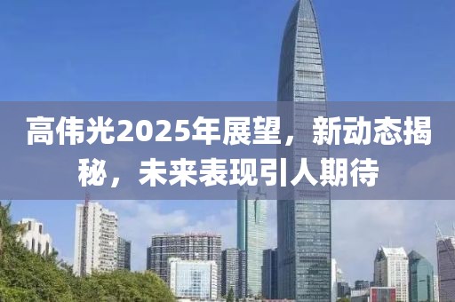高伟光2025年展望，新动态揭秘，未来表现引人期待