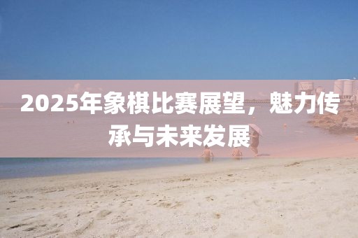 2025年象棋比赛展望，魅力传承与未来发展