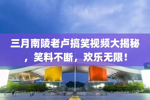 三月南陵老卢搞笑视频大揭秘，笑料不断，欢乐无限！