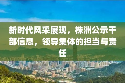 新时代风采展现，株洲公示干部信息，领导集体的担当与责任