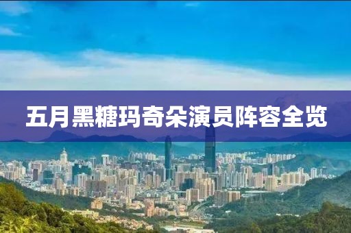 五月黑糖玛奇朵演员阵容全览