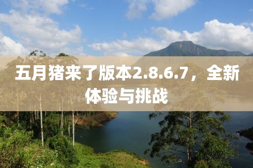 五月猪来了版本2.8.6.7，全新体验与挑战