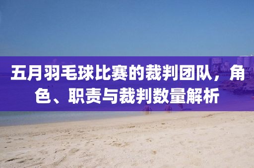 五月羽毛球比赛的裁判团队，角色、职责与裁判数量解析