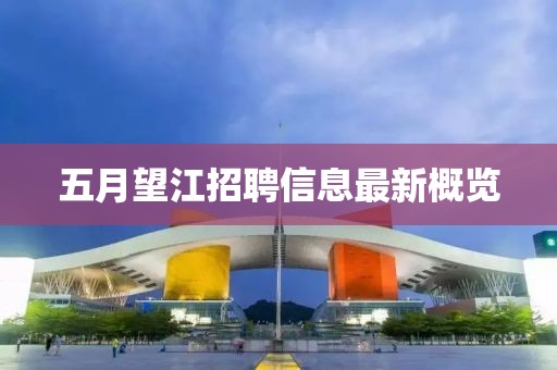 五月望江招聘信息最新概览