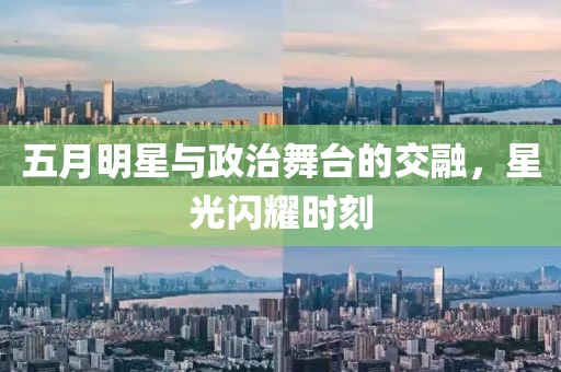 五月明星与政治舞台的交融，星光闪耀时刻